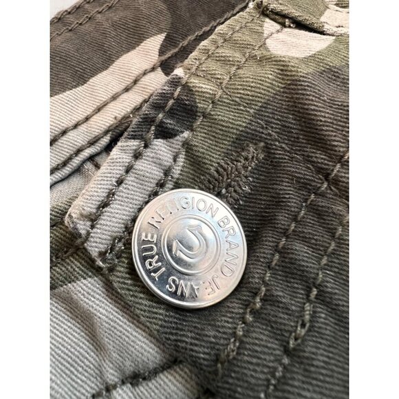 New TRUE RELIGION Men's Size 32 Horseshoe Cargo Shorts with Pockets Dusty Camo - Picture 9 of 14